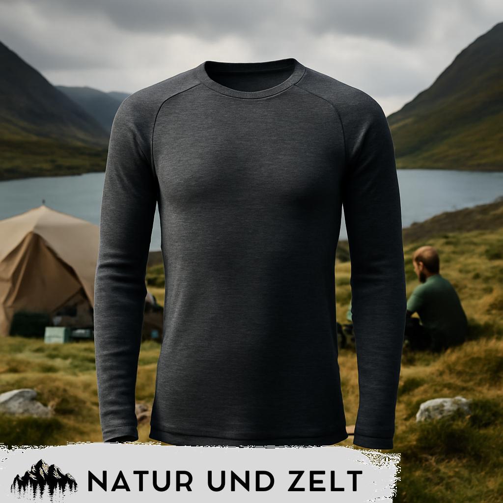 ALT-Text: „Bequeme und funktionale Unterbekleidung ideal für Camping und Outdoor-Aktivitäten“