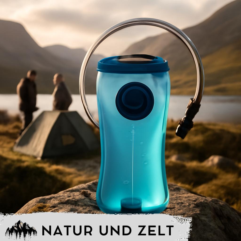ALT Text: Camping-Trinksysteme in verschiedenen Größen und Designs, perfekt für unterwegs beim Camping.
